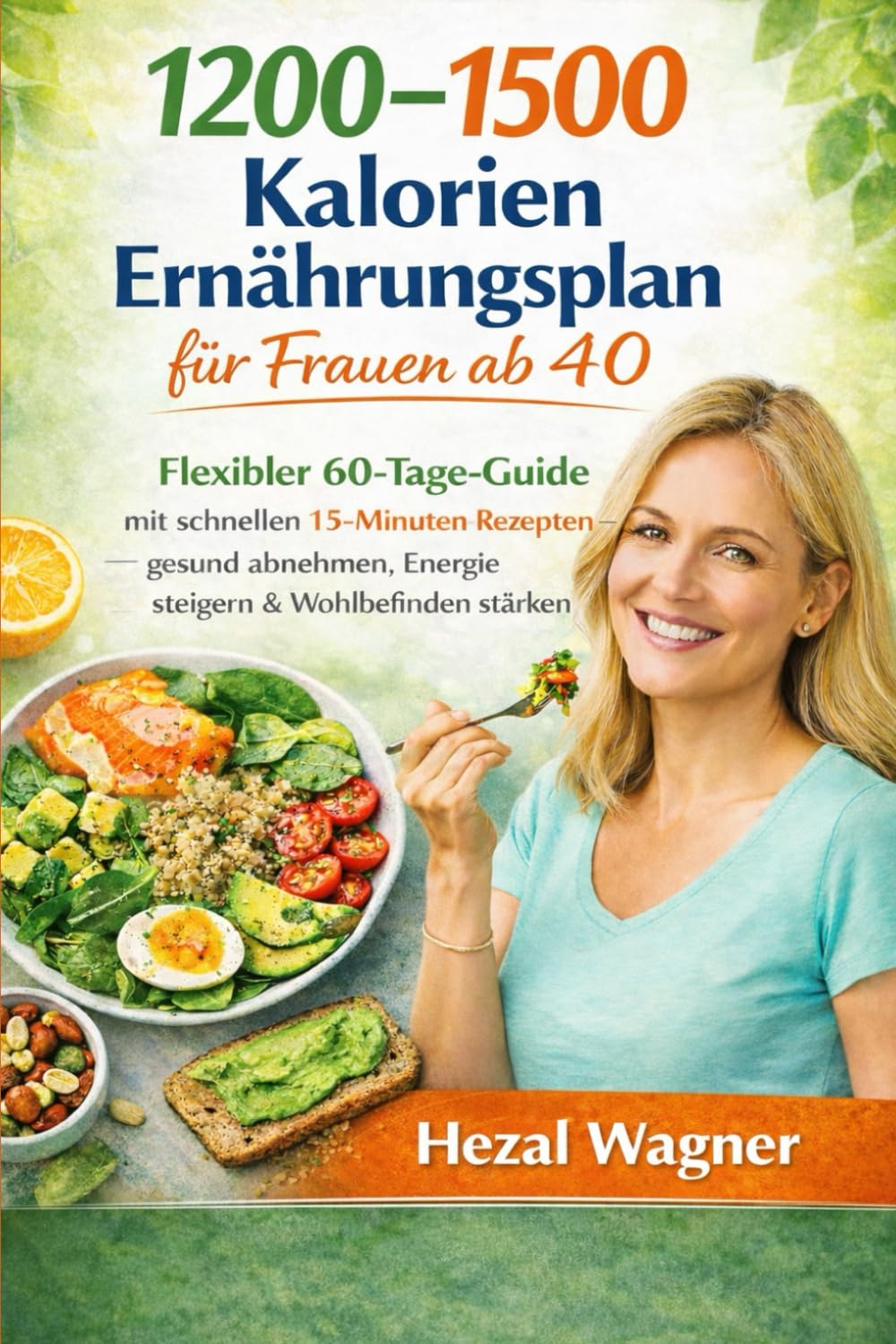1200–1500 Kalorien Ernährungsplan für Frauen ab 40: Flexibler 60-Tage-Guide mit schnellen 15-Minuten-Rezepten – gesund abnehmen, Energie steigern & Wohlbefinden stärken