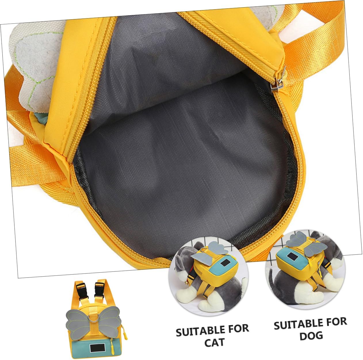 Levemolo PET Outdoor Dog Backpack Self-Carrier for Dogs and Cats Adjustable Harness Bag Leash Attachment for Hiking and Travel