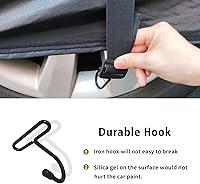 Vista 3 de SEAZEN Correas protectoras contra el viento, 3 piezas de cuerdas elásticas ajustables a prueba de viento que protegen la cubierta del automóvil