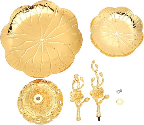 Miniatura 6 de Soporte para cupcakes de oro, bandeja de dos niveles de estilo europeo de oro fácil de montar material de metal para frutas secas para postre