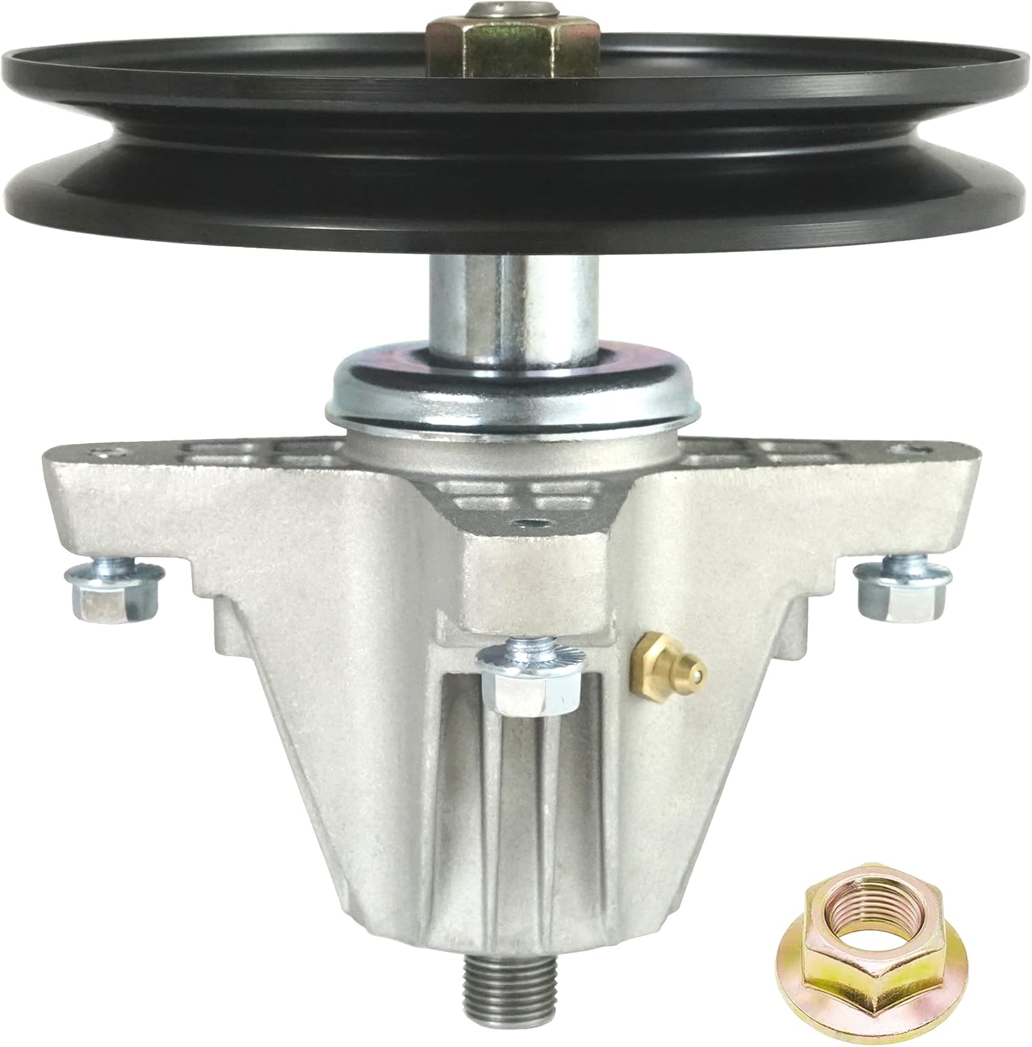 q&p Outdoor Power 918-06977 Spindle Assembly Bracket Replaces OEM MTD 918-06977 918-06977A with Mounting Screws Holes Tapped for Easier Install