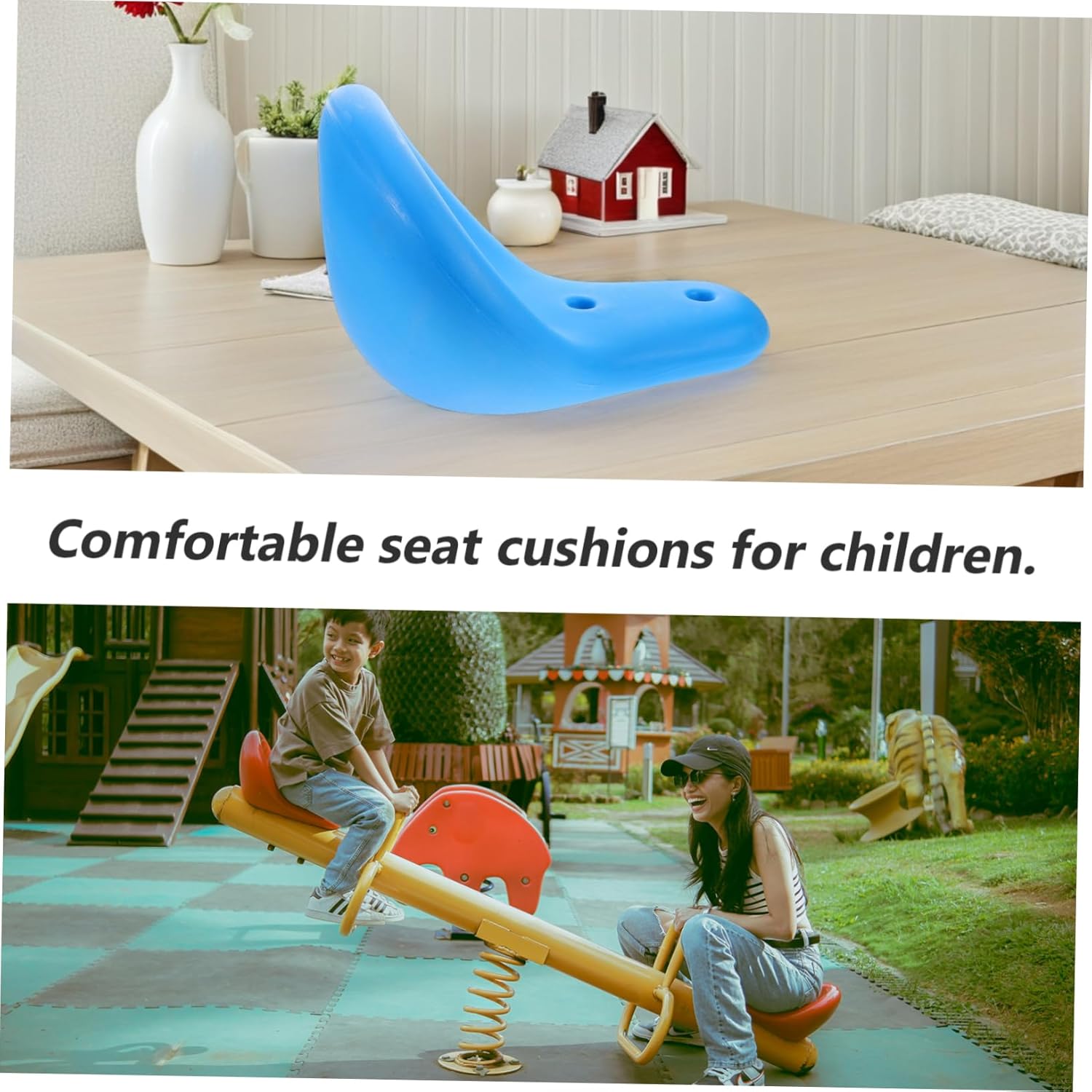 Outdoor Fitness Equipment Plastic Seat Pad Parts Set for Community Parks Comfortable Replacement for Kids Playground Accessories