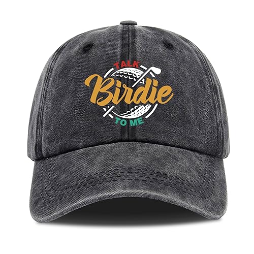 Talk Birdie to Me,Funny Baseball Cap,Golfer Baseball Cap,Golf Gifts Hat,Funny