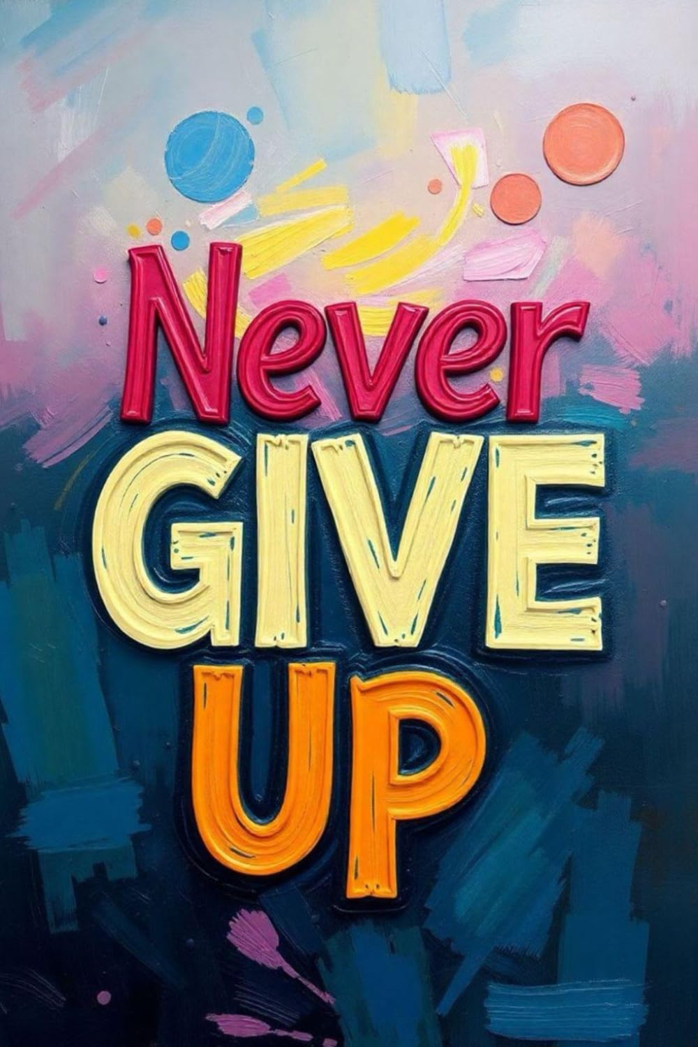 Never Give Up Notebook: Lined Notebook Journal - 100 Pages (6 x 9) inches (MCJ Journals Notebooks Diaries)