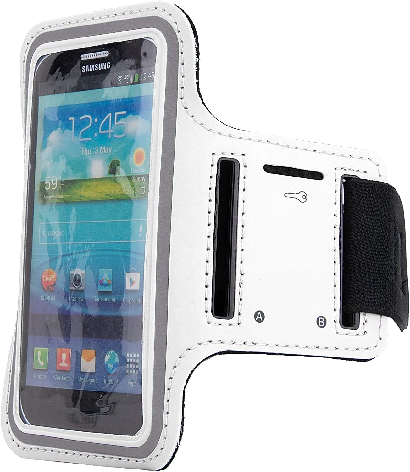 White Workout Armband Phone Waterproof Sleeve Holder Running for iPod Touch 2019 : Electronics