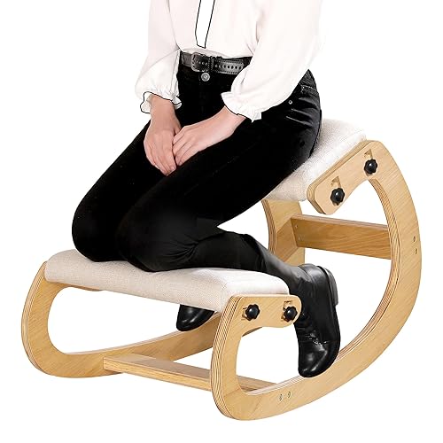 Predawn Adjustable Ergonomic Kneeling Chair – Custom Height Rocking Posture