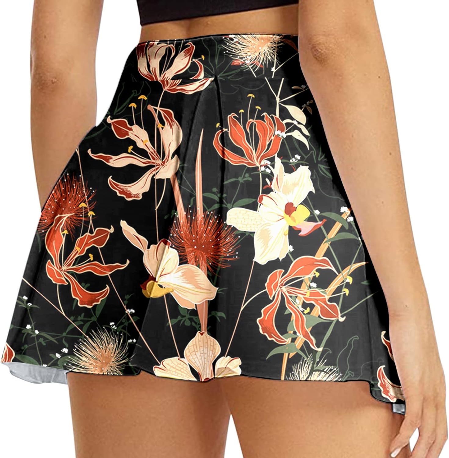 Gonna Spartito Gonna Stampata per Allenamento Casual Quotidiano da Donna Gonna per Pantaloncini da Ginnastica Attiva da Tennis Yoga Sport Tailleur Giacca E Gonna