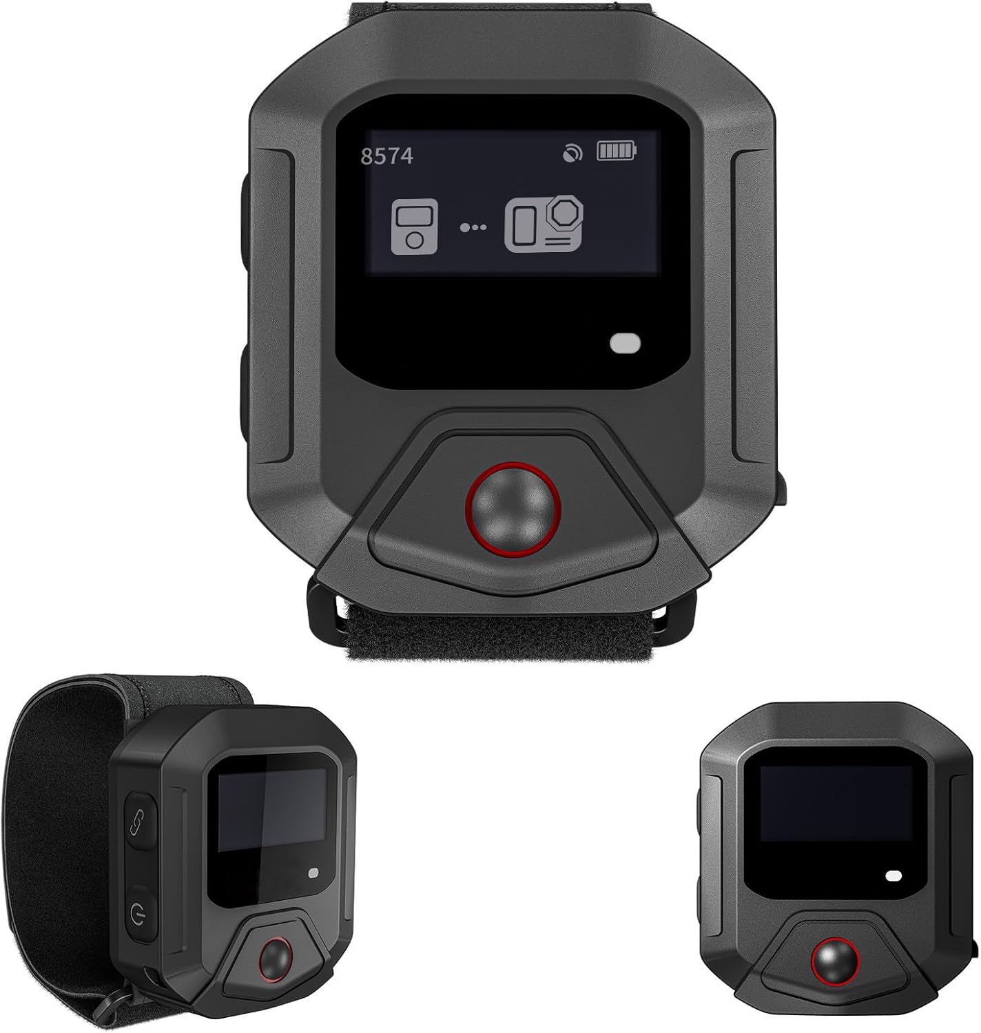 Bluetooth Remote Control for Insta360, GPS Camera Controller Compatible with Insta360 X5/X4/X4 Air/X3/Ace/Ace Pro/Ace Pro 2/Go 3/Go 3S with Wrist Strap Type-C Rechargeable Action Remote