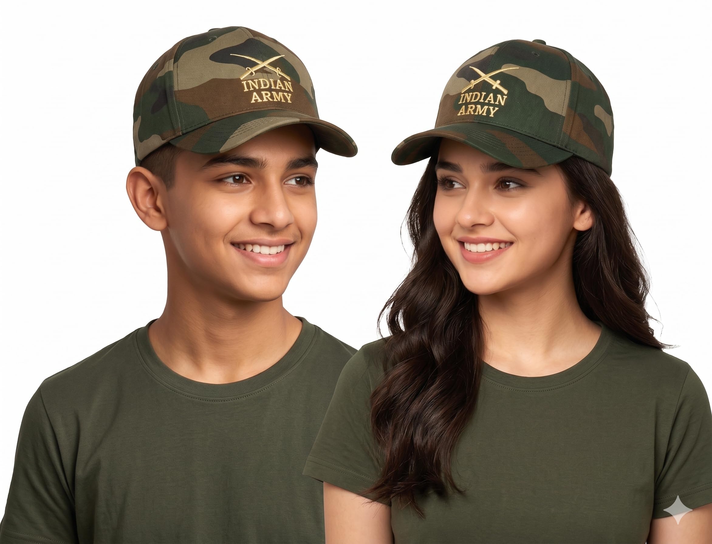 Indian Army Printed Cap for Men and Women | Military Army Style Camo Baseball Cap | Adjustable Unisex Hat for Outdoor, Casual Wear, Travel, Sports & Daily Use | Multicolor Camouflage | Pack of 2-image-18