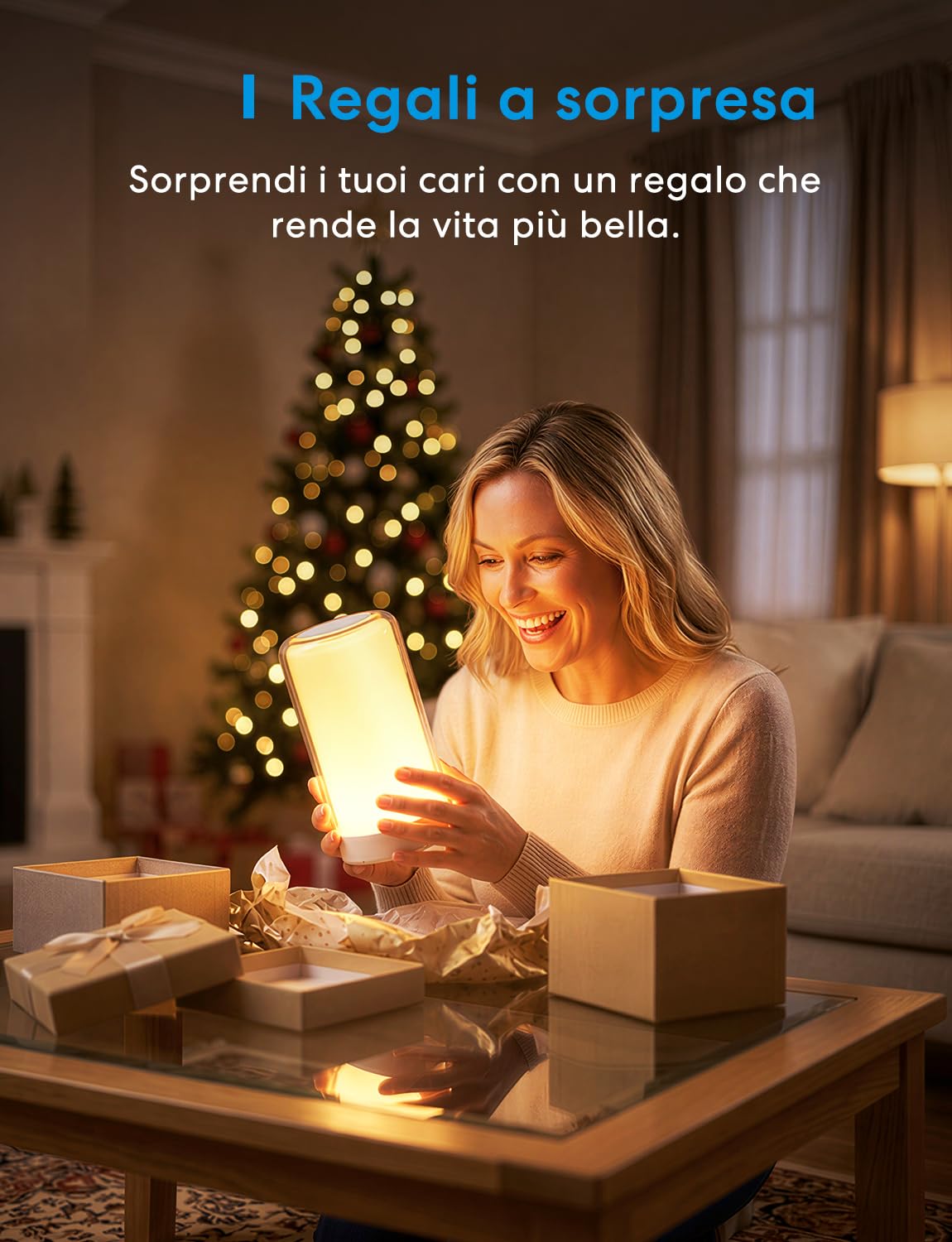 meross Lampada Smart da Comodino a LED, abat jour da comodino Portatile Compatibile con HomeKit, Alexa, Google e SmartThings, Luce Notturna LED Dimmerabile, per Camera da Letto, Soggiorno
