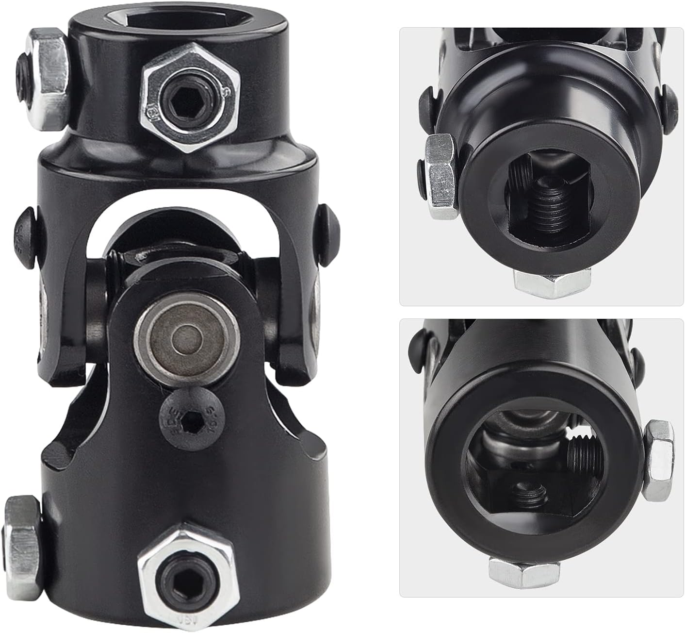 WMPHE Single Steering Shaft Universal U Joint 3/4" DD x 1" DD, 83mm (3-1/4") Working Angle 35°Degree