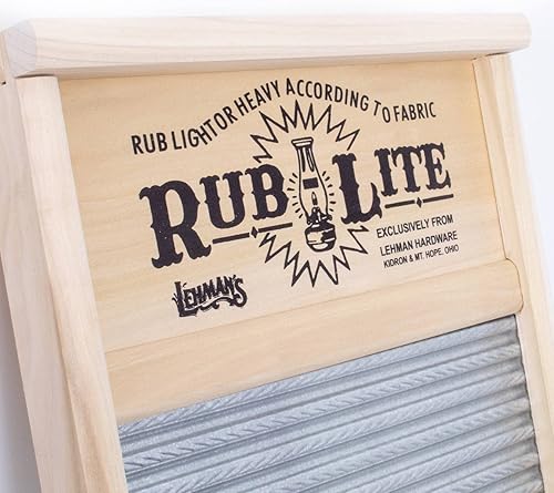 Miniatura 6 de Lehman's Lavabo manual de acero galvanizado, Rub-Lite, Ondulado, V Crimp, para función, decoración o música, 23.75 in x 12.5 in