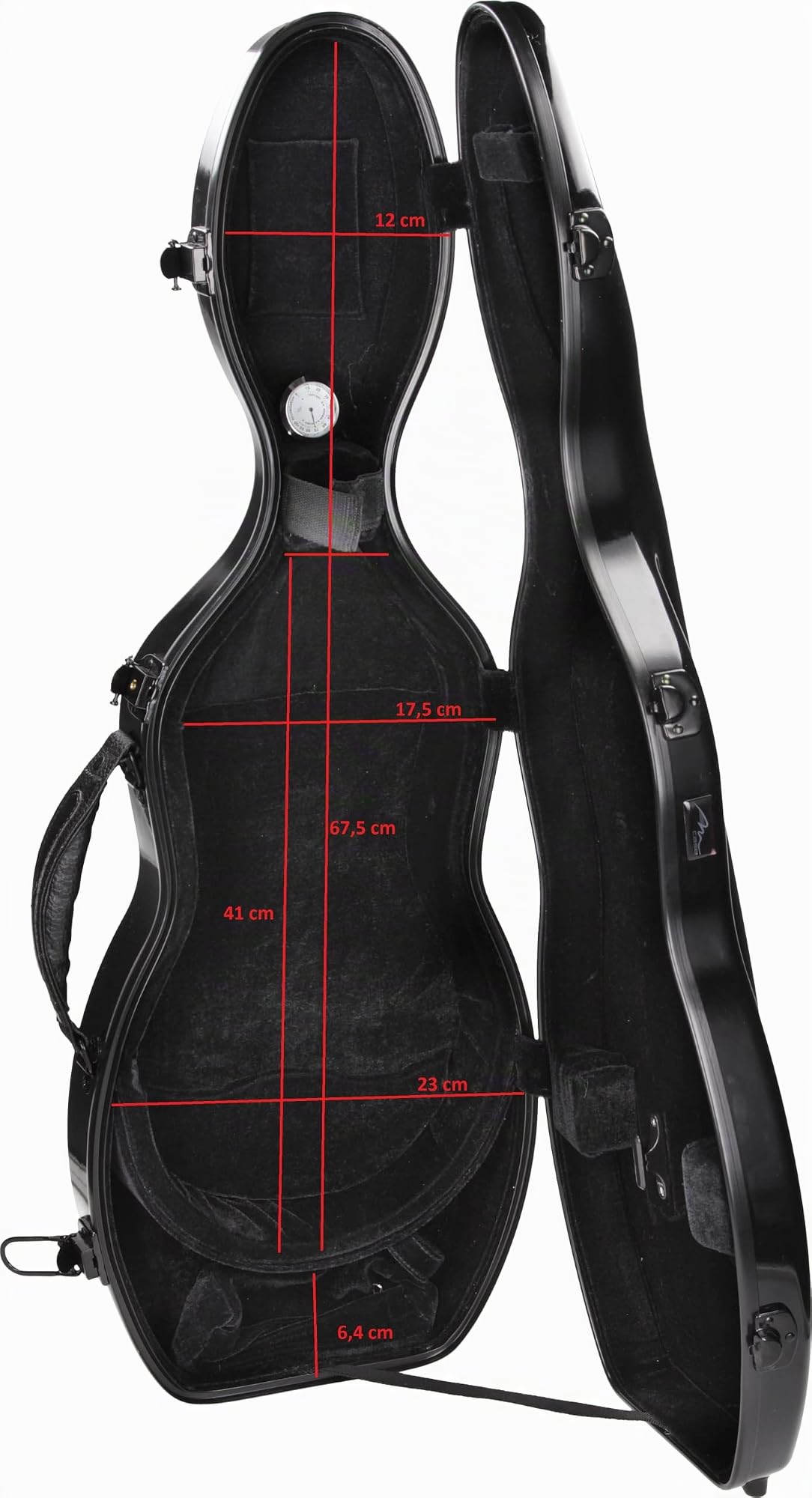 Custodia per violino Fiberglass Ultra Light 4/4 special red M-Case