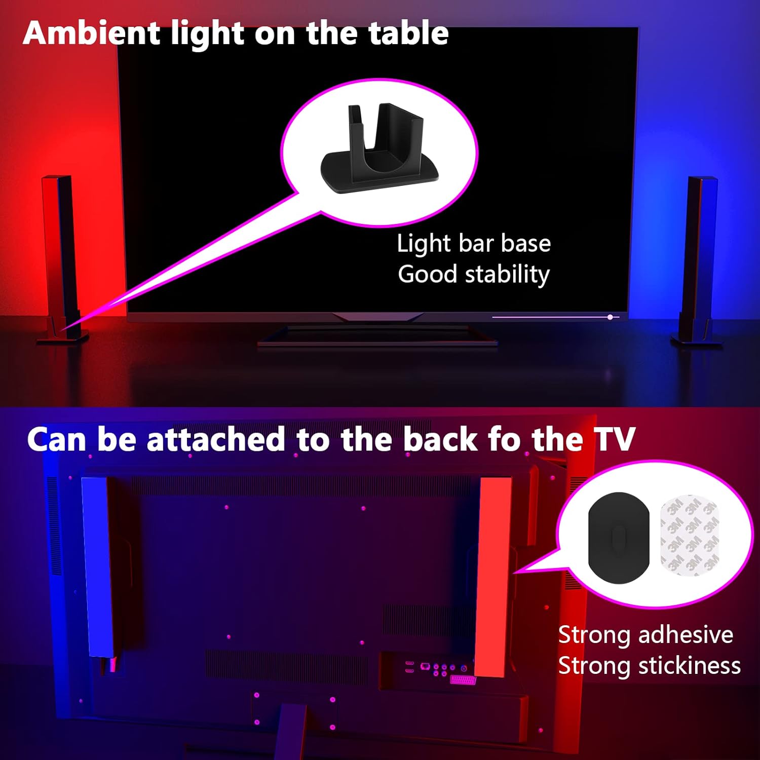 OneWatt Smart Flow Light Bar, RGB LED Lamp with Multiple Light Effects, Ambance Light bar, APP Control, Mood Light - Image 5