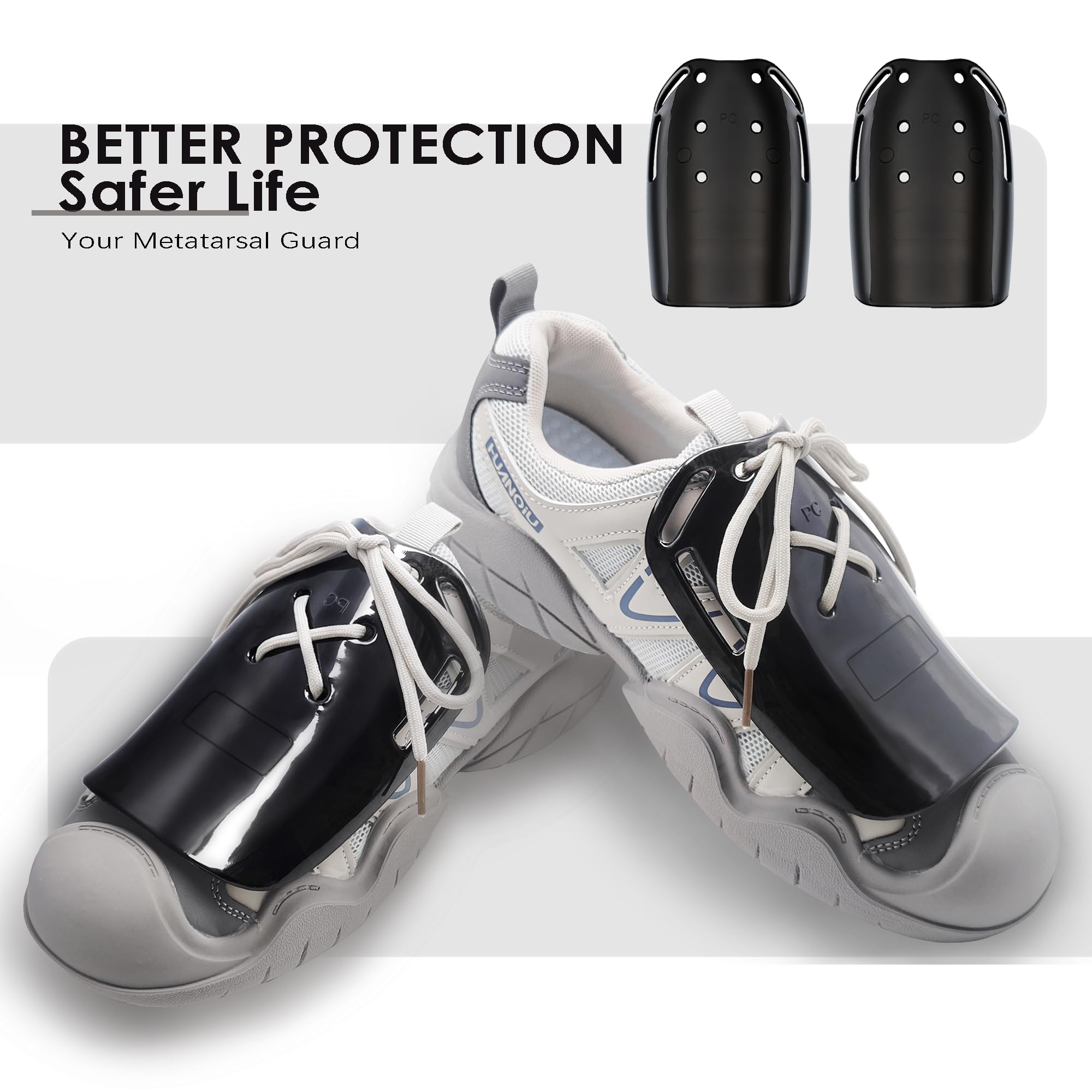 Mittelfußschutz, Mittelfußschutz, Schuhbefestigung für Mittelfußschutz, Sicherheitsschuhschutz für Schuhe, Arbeitsstiefel, Universalgröße (1 Paar/2 Stück)