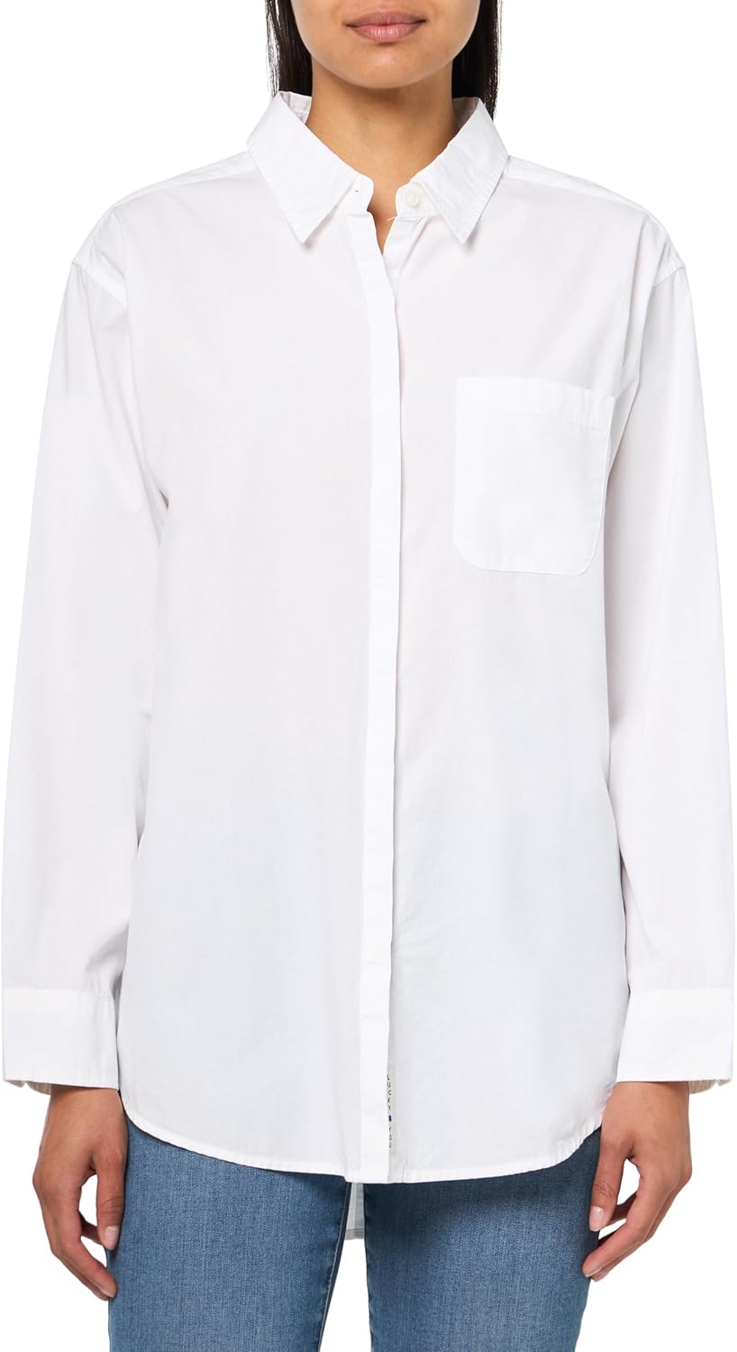 Lucky Brand Womens Oversized Button Back Top