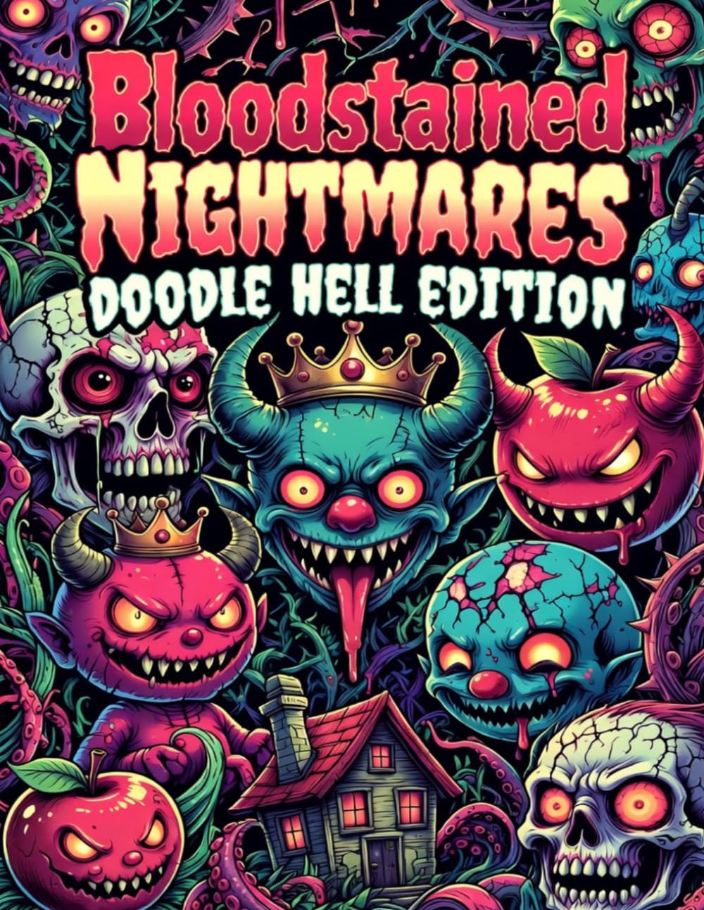 Bloodstained Nightmares: Doodle Hell Edition: Where Doodles Turn Dark and Nightmares Come Out to Play.