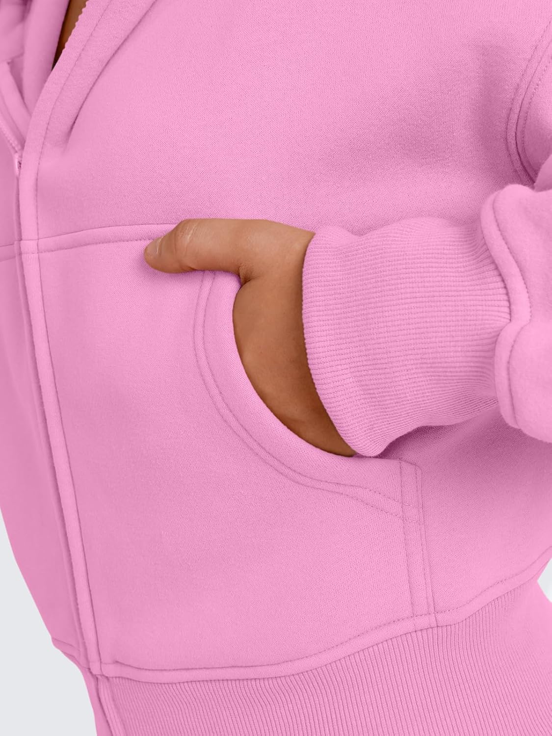 Trendy Queen Womens Zip Up Cropped Hoodies Long Sleeve Sweatshirts Casual Jackets Fall Fashion 2025 Winter Clothes - Image 5