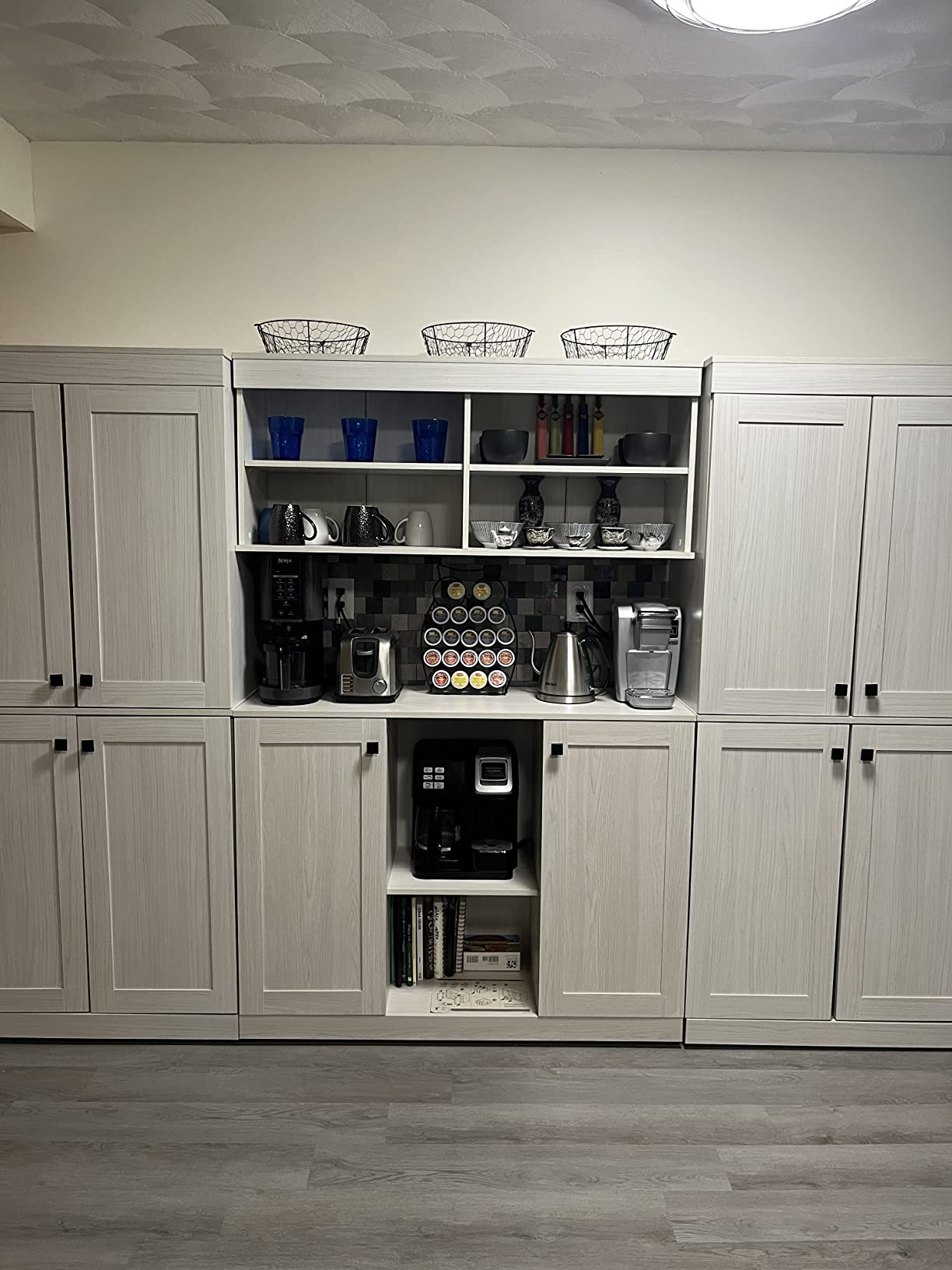 35/mo Finance Inval Shaker Style 4Piece Buffet Storage System with