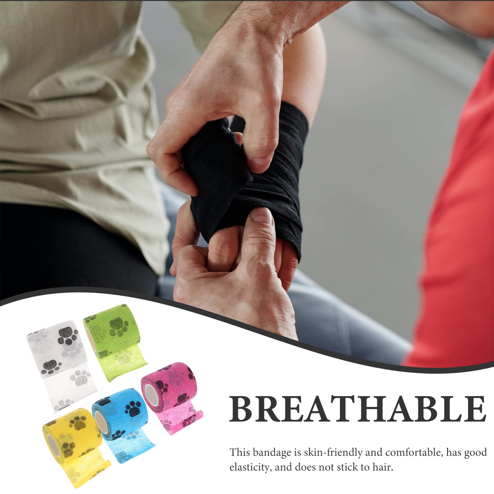 1286 Elasto Plus Adhesive Bandage White - 2 x 5 Yards