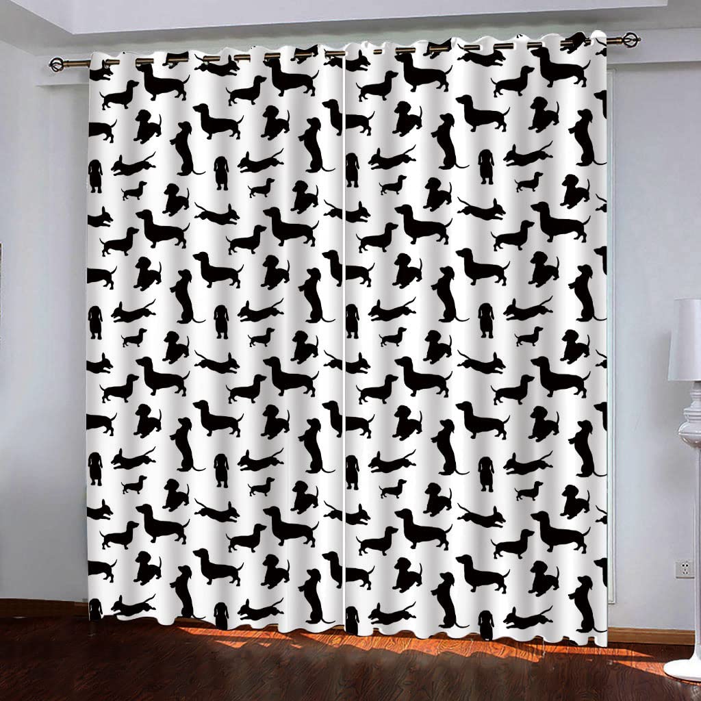Tenture isolation lumière blanche et chien bloquant le froid et les UV pour salon et chambre