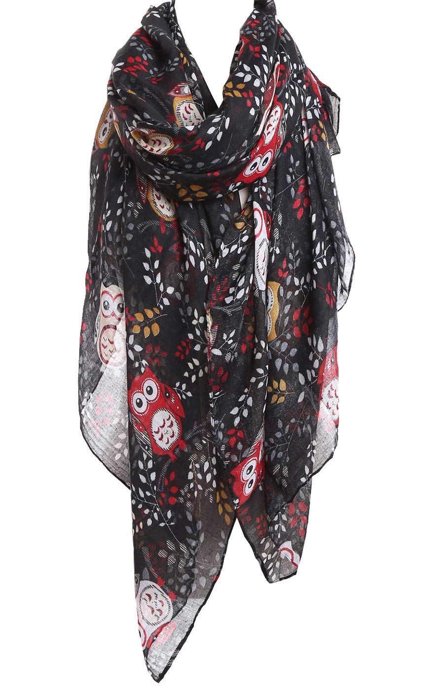 FAIRYGATEWomen's Ladies Scarves & Wraps Flower Soft Touch Long Infinity Tassel Scarf