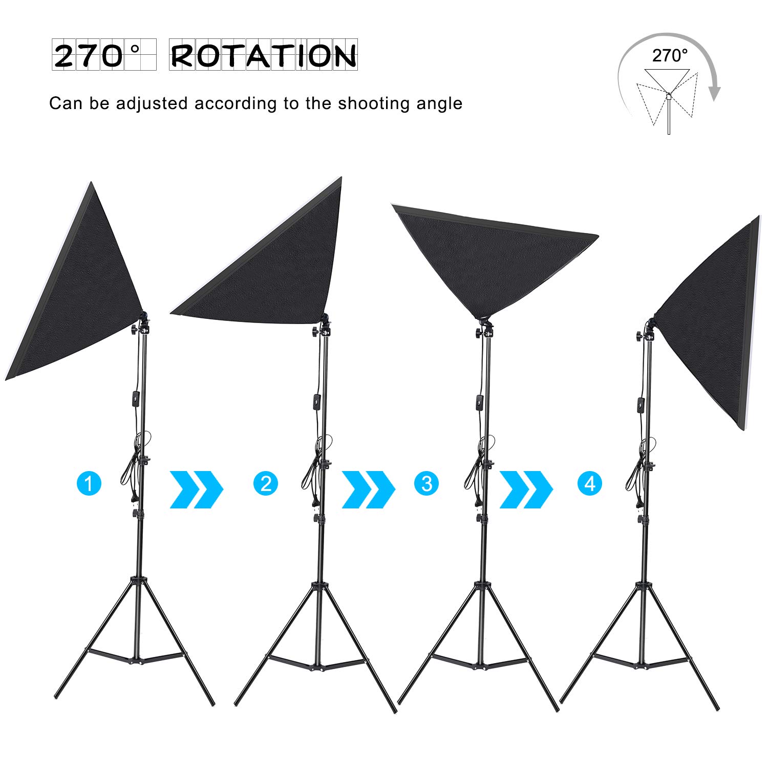Amazon | Konseen 写真撮影用照明キット ソフトボックス 50x70cm