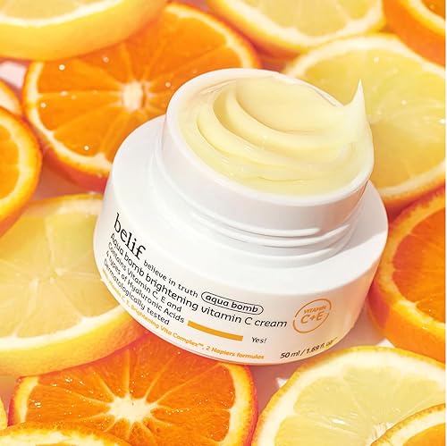 Miniatura 6 de belif Aqua Bomb Crema hidratante facial con vitamina C, infundida con ácido hialurónico, vitamina C y vitamina E, hidratación intensa, para todo