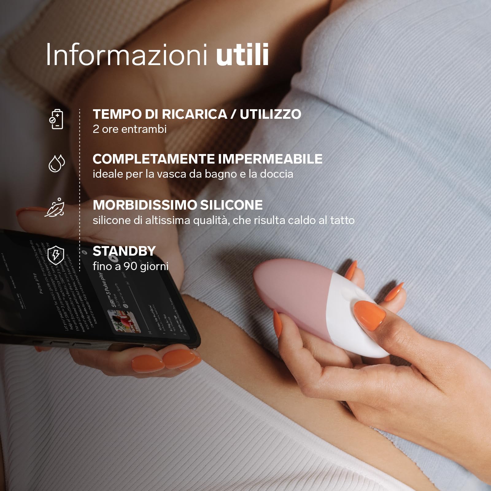 LELO SIRI 3 Vibratore Attivato dal Suono con Tecnologia SoundSense e 8 Modalità di Piacere, Vibratore per Donna Clitoride (Calm Lavander)