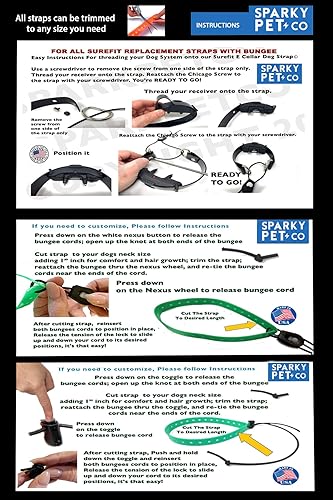 Miniatura 3 de Sparky Pet Co - Correa de repuesto ECollar - Collar de perro elástico - Impermeable - Ajustable - Bloqueo de rueda Nexus seguro - para entrenamiento