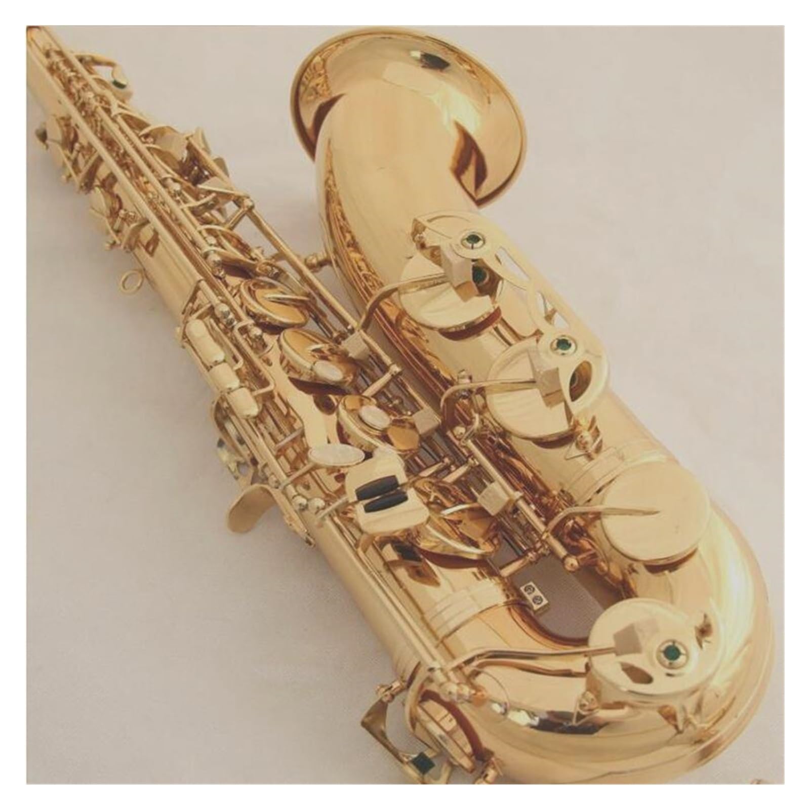 ゴールド テナーサックス本体 マウスピース付き Amazon | プロフェッショナル サックス B フラット テナー