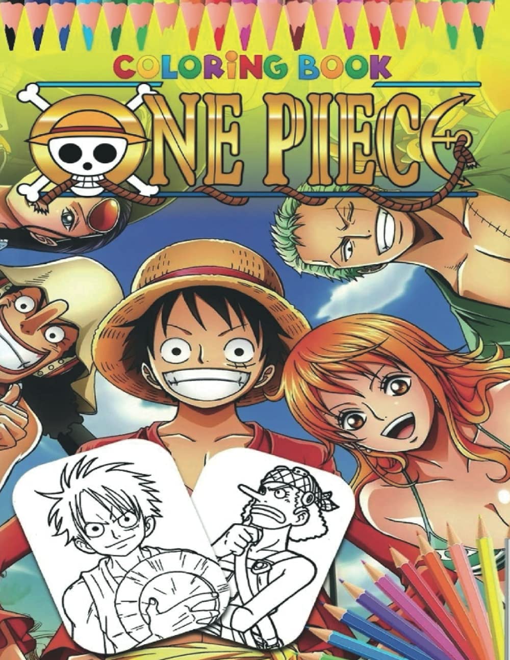 Buy One Piece Coloring Book: Funny Anime For Luffy And Friends Fans ...