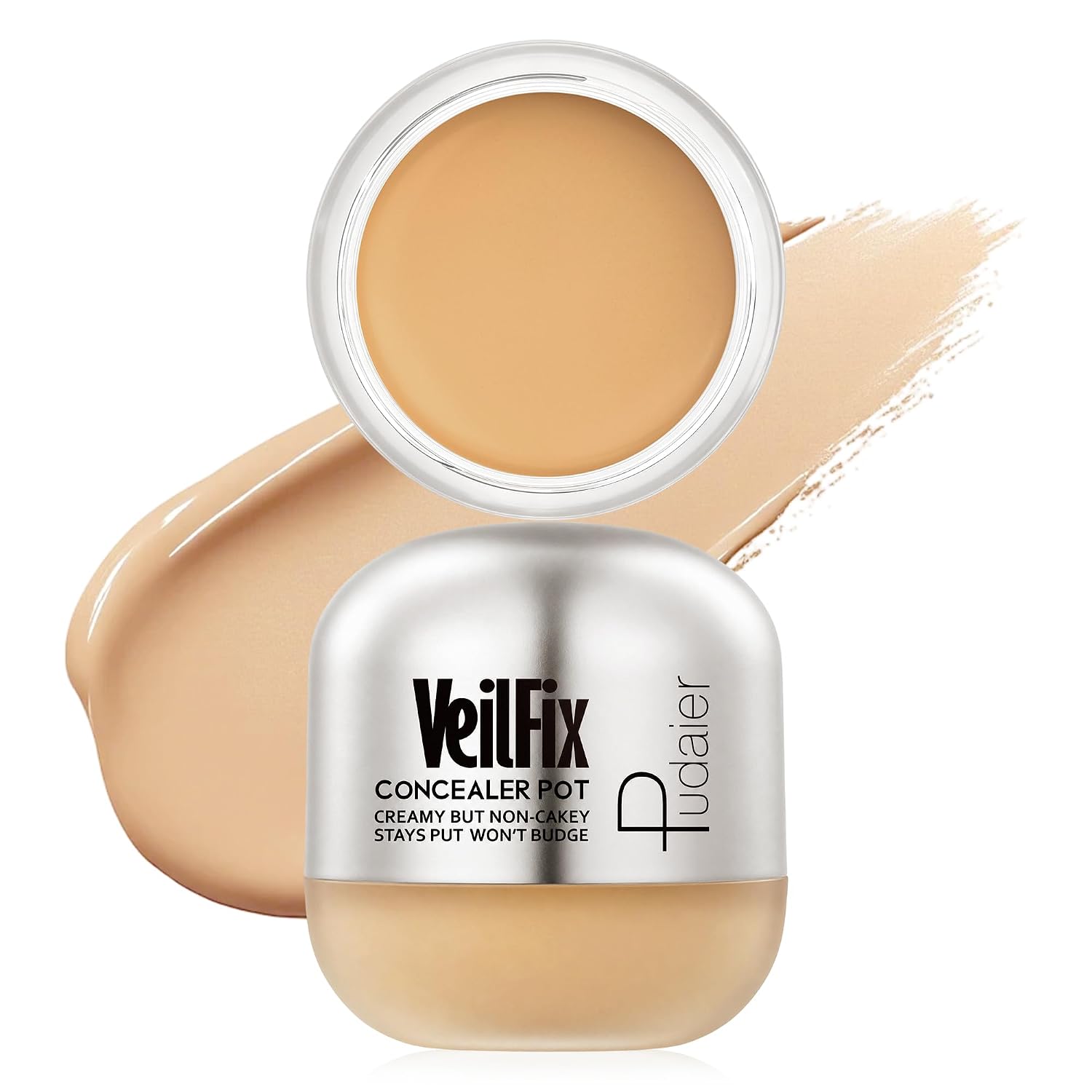 Pudaier Cream Concealer Pot, Soft-matte Finish, Creamy Coverage, 32 shades