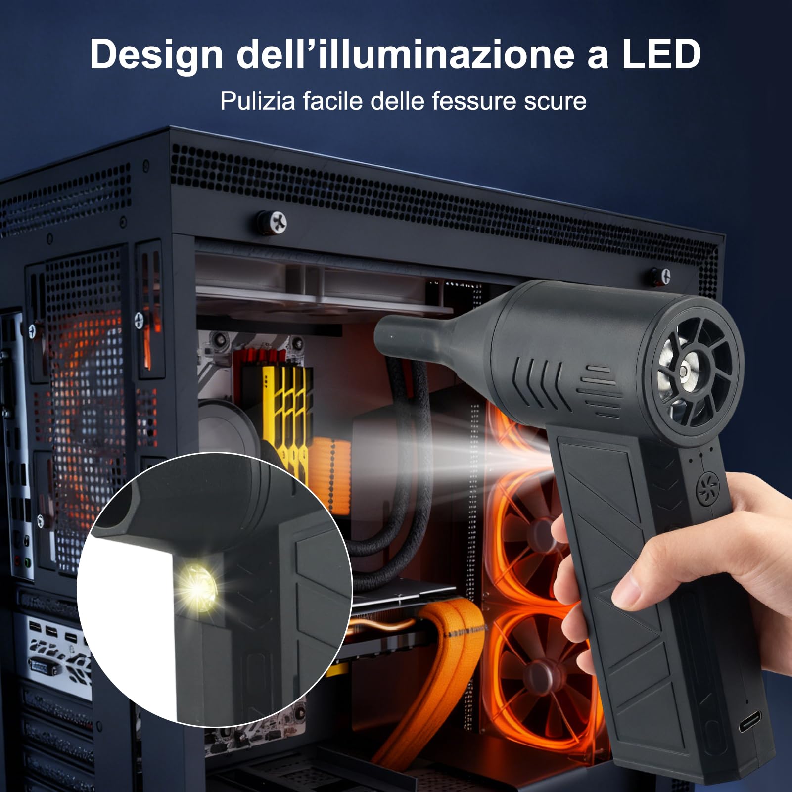 Violent Turbo-fan, 130000 RPM Motore ad alta velocità Turbo-ventilatore, Super Violent Turbo-fan, Aspirapolvere portatile ad alta velocità, ventilatore a getto elettrico Super Jet ventilatore