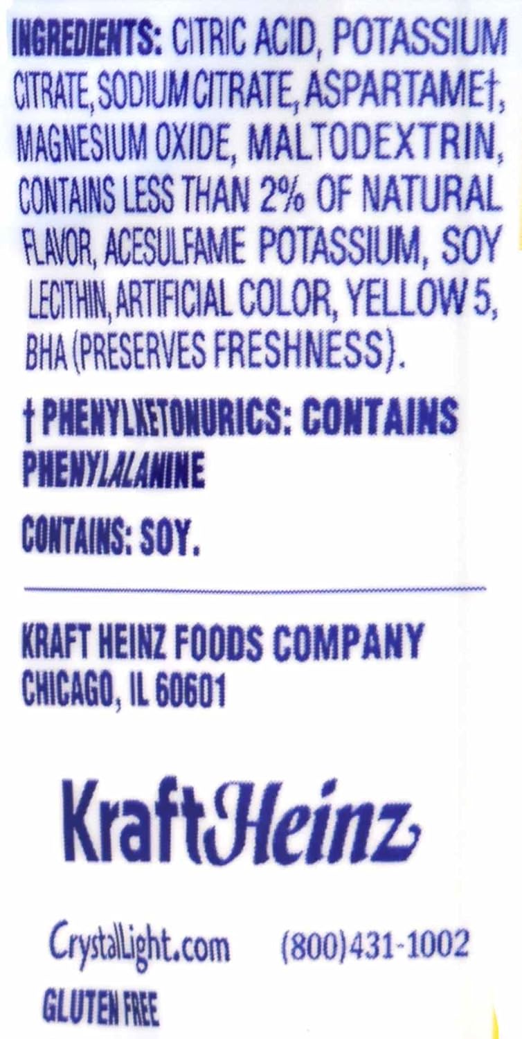 Crystal Light Lemonade Drink Mix, 12-Quart Canister (Pack of 7)
