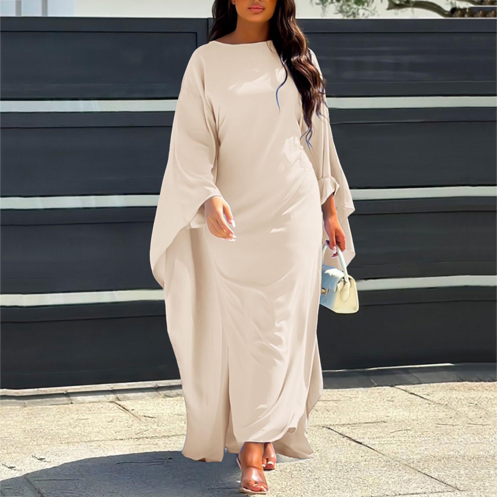 Gebetskleidung für Frauen Butterfly Abaya Damen Muslimische Kleider Hijab Kleid Langarm Gebetskleid Burka Muslim Kleidung Türkisch Lang Namaz Elbisesi Kadin Kleider Lslamische Ramadan Ferace Kostüm