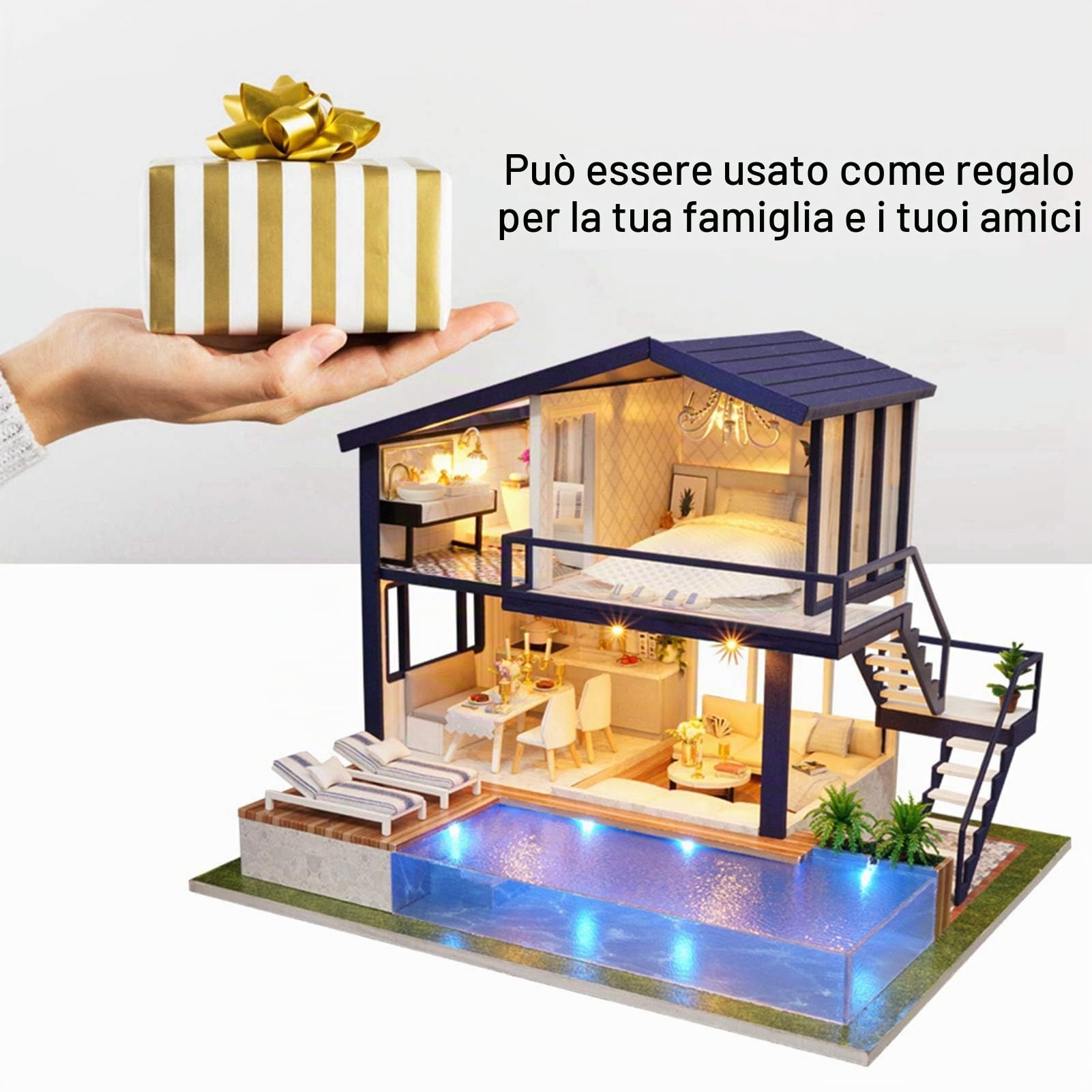 Casa delle bambole Famiglia Casa delle bambole per bambini Ornamento