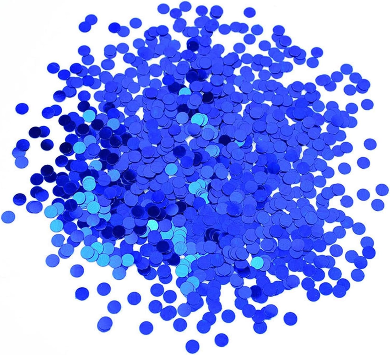 Party Decor 15g/bag 6mm Round Sequins Sprinkles Rose Gold Silver Blue Acrylic Table Scatters Wedding Decoration Spraying Confetti DIY Crafts (Color : Z06 blue)