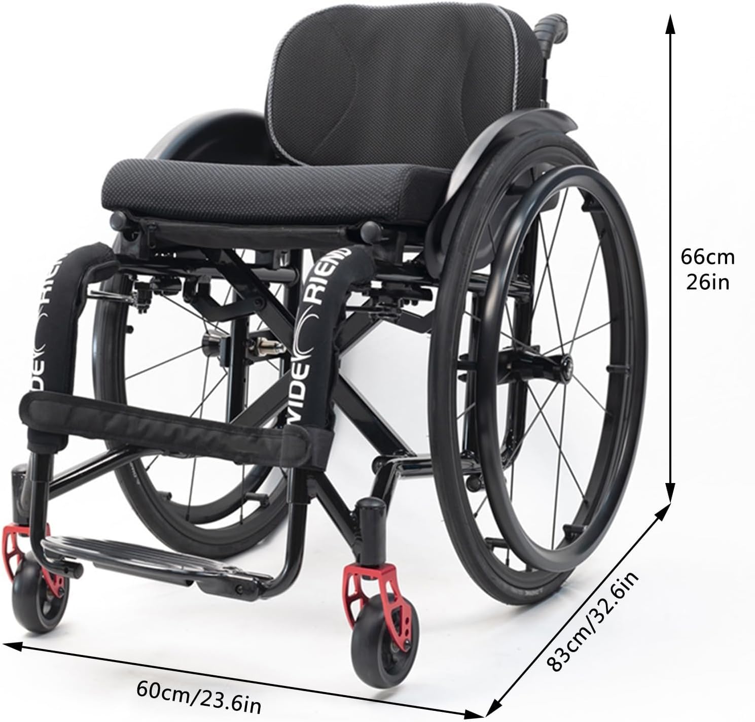 Silla de ruedas ligera para adultos, silla de ruedas de aleación de aluminio, silla de ruedas deportiva plegable para transporte, sillas de ruedas manuales autopropulsadas, ayudas para la movilidad
