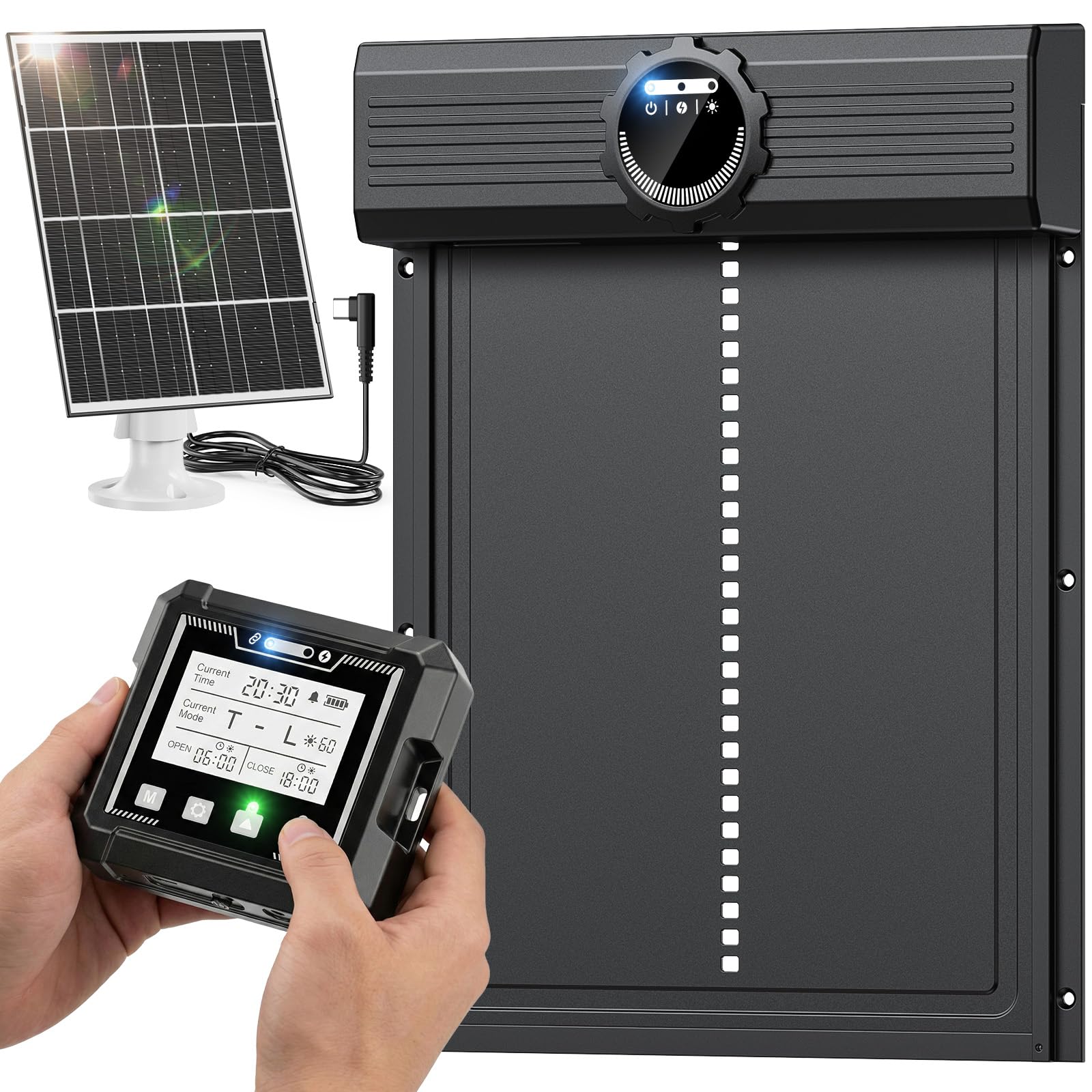 Puerta Gallinero Automático Solar