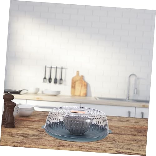 Miniatura 9 de UPKOCH Cubierta transpirable para verduras, bandeja transparente de plástico, cubierta de salpicaduras de microondas, cubierta de alimentos, caja de