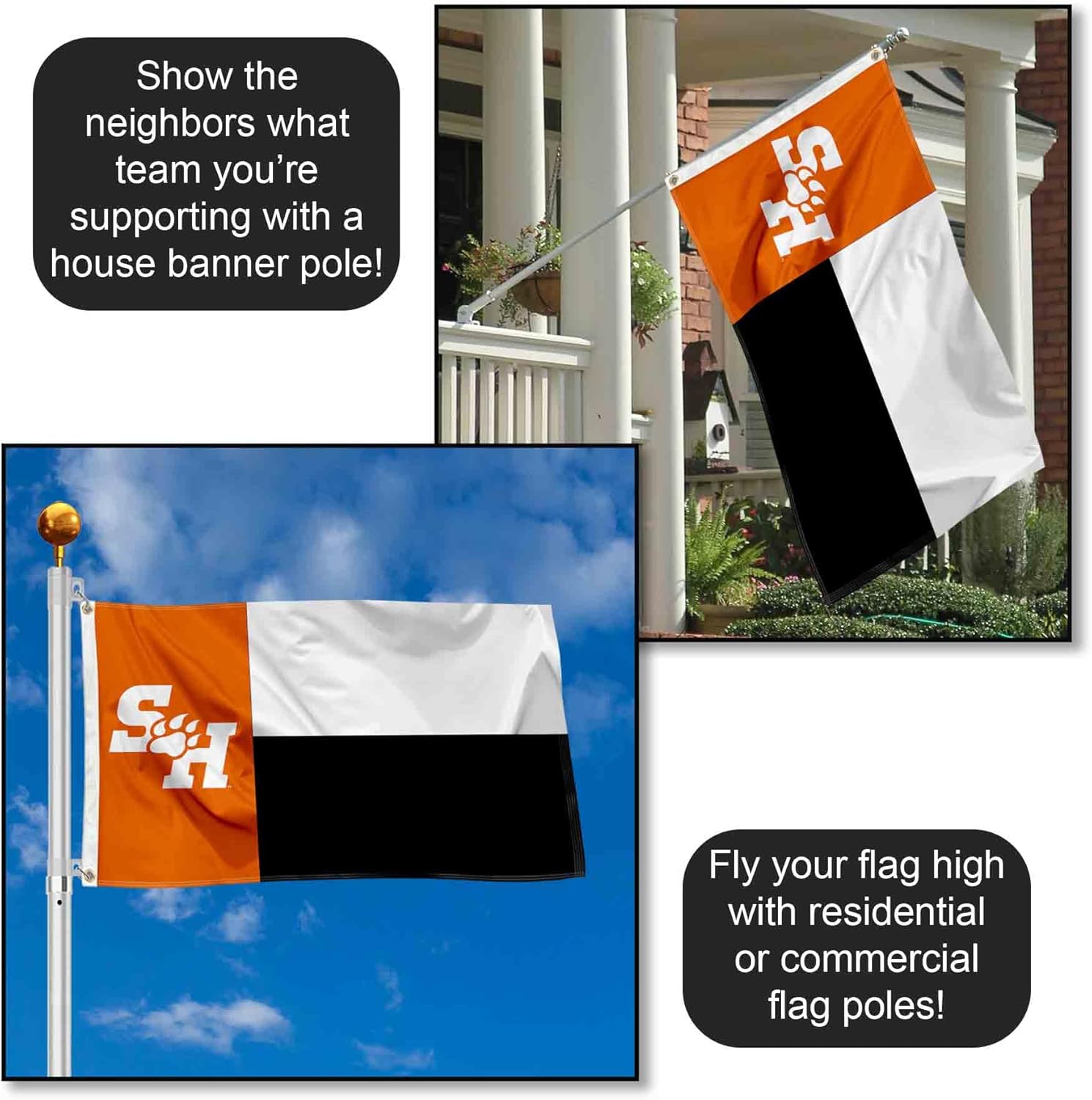 Sam Houston State Bearkats State of Texas Flag