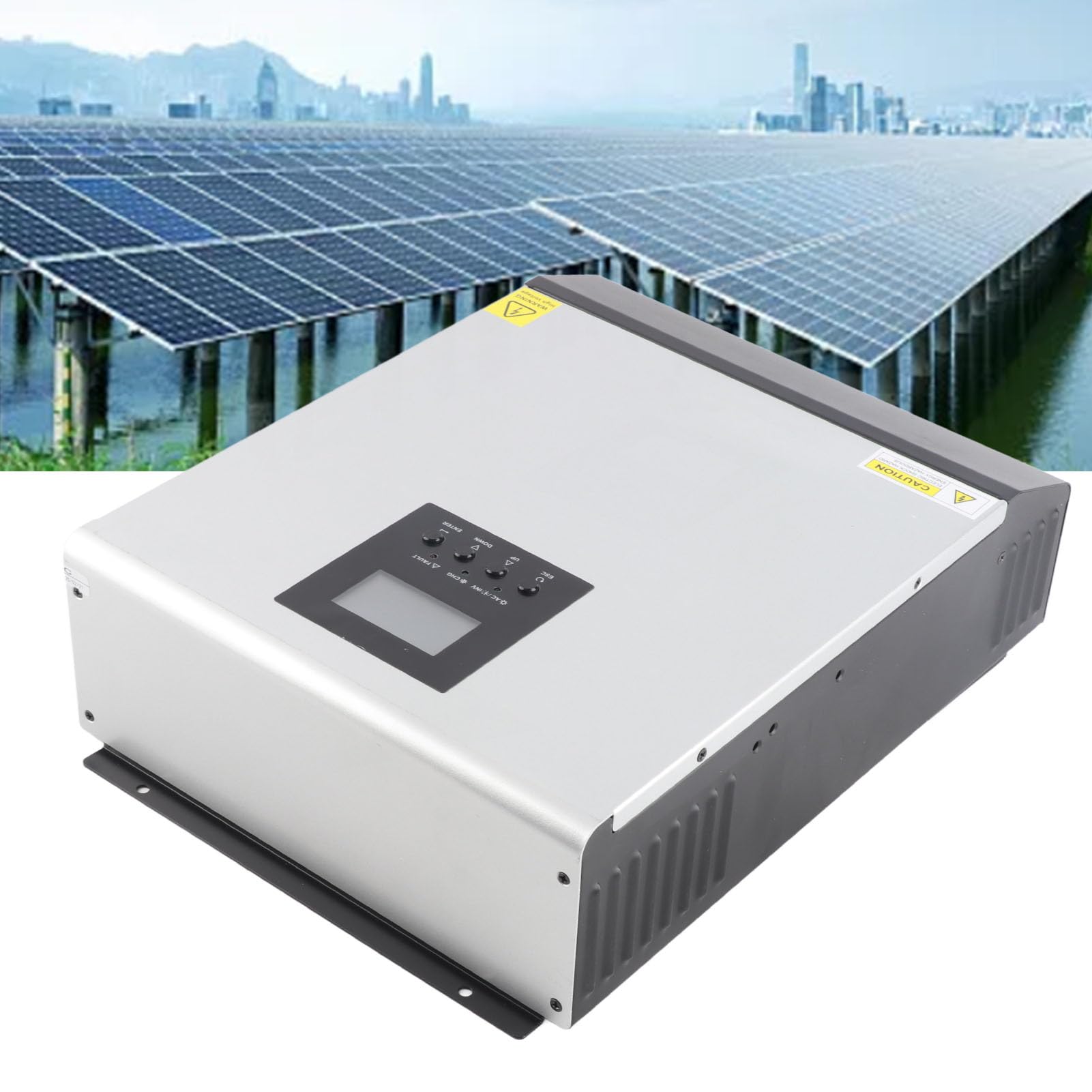 Cocoarm Cargador Inversor Solar Inversor Híbrido PWM 3KVA 2400W Onda Sinusoidal Pura 24VDC a 230VAC 50A Controlador para Usuarios de Energía de Respaldo Domésticos RV