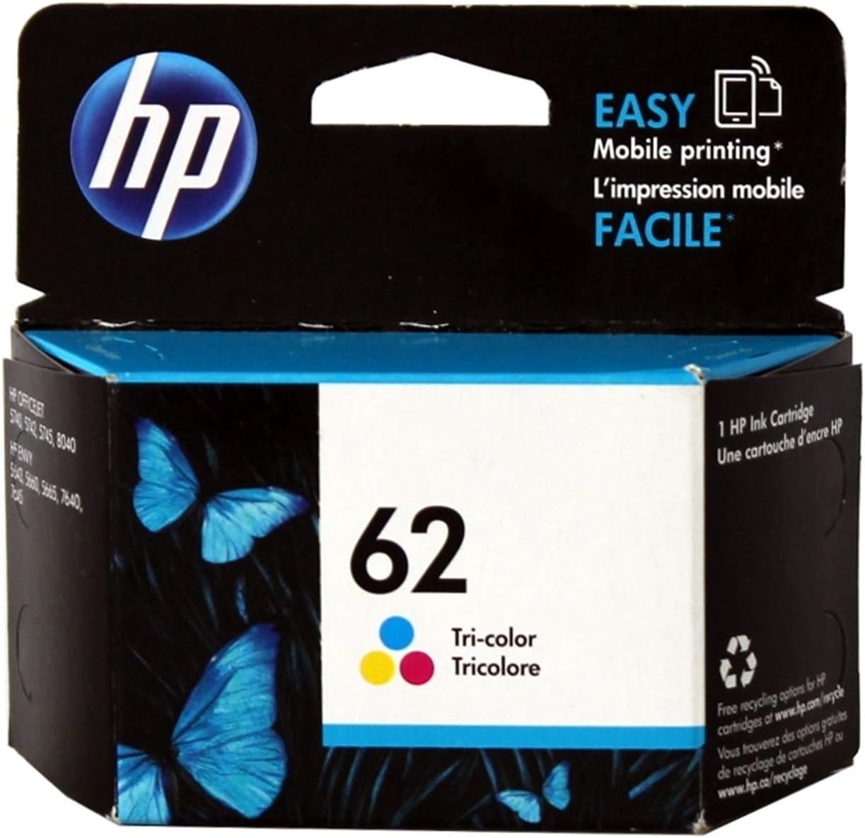 C2P06AE 62 Original Ink Cartridge, Tri-color, Single Pack