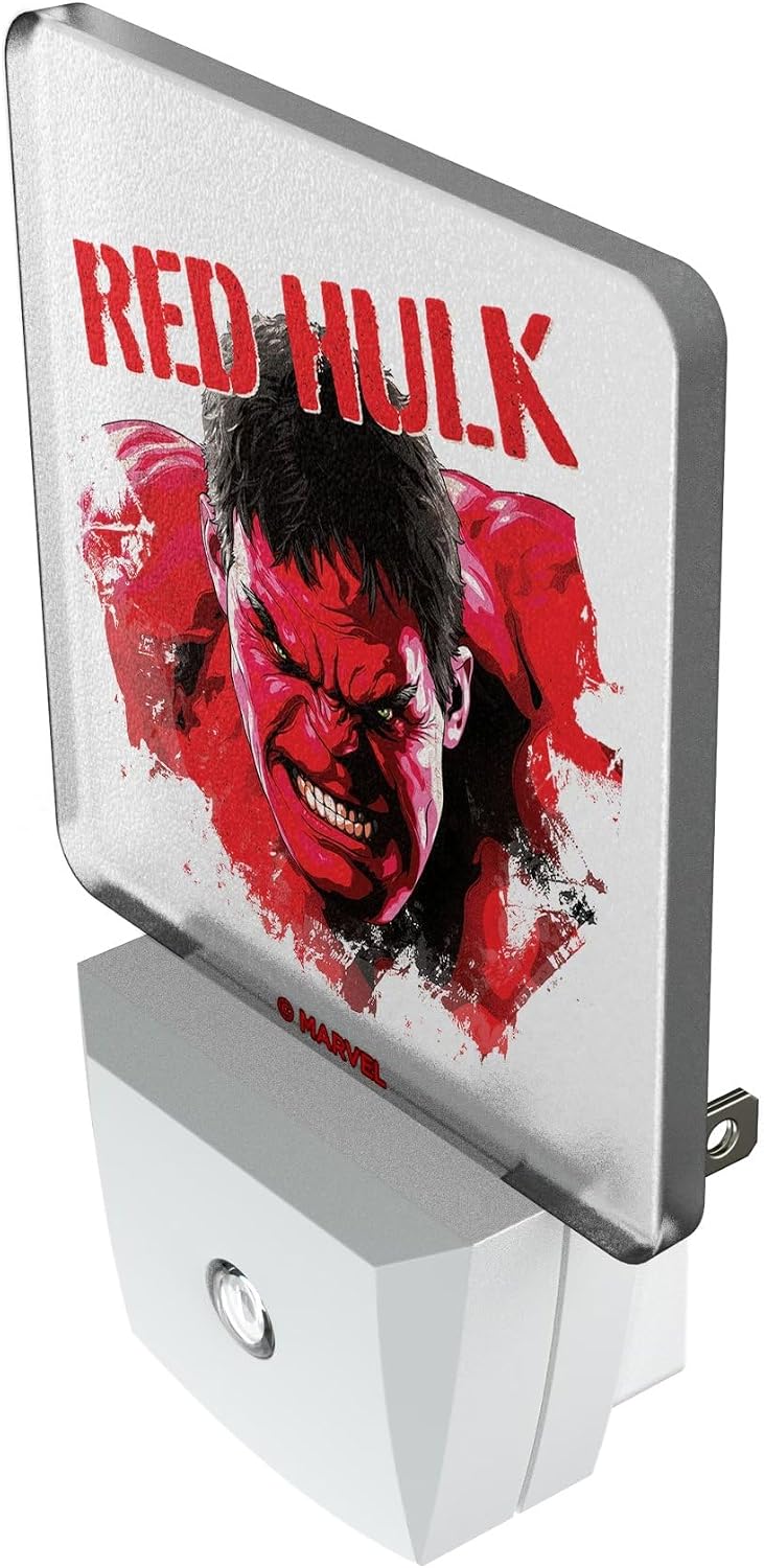 Keyscaper Marvel Avengers Red Hulk Badge Night Light 2-Pack