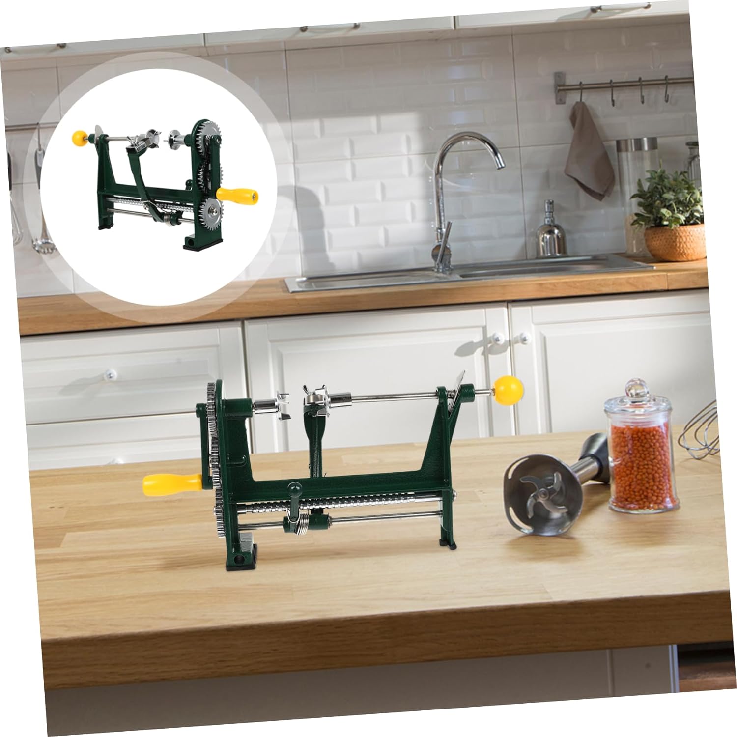 Hand-cranked Fruit Peeler Machine Heavy Duty Die-cast and Vegetable Peel Remover with Clamp for Quick and Efficient Peeling of Citrus and Other Fruits