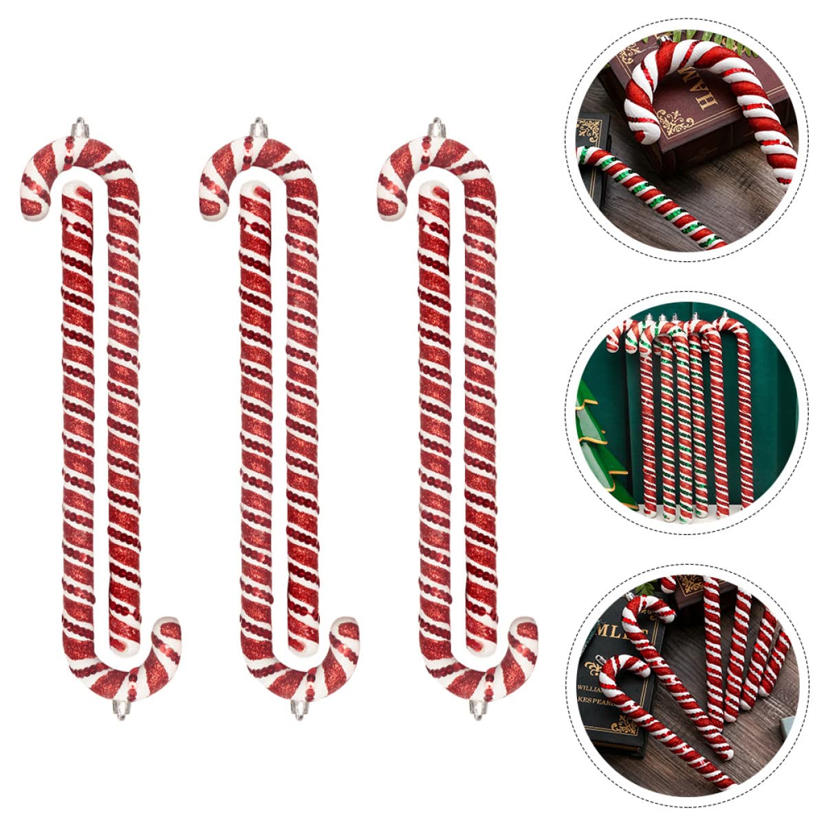 Zerodeko 2 Ensembles Pendentif Sapin De Noël Titulaires Guirlande Nains Flocon De Neige Sapin De Noel Noel Décors De Noël Pendentif De Béquille PVC Colorful 6 Pièces * 2