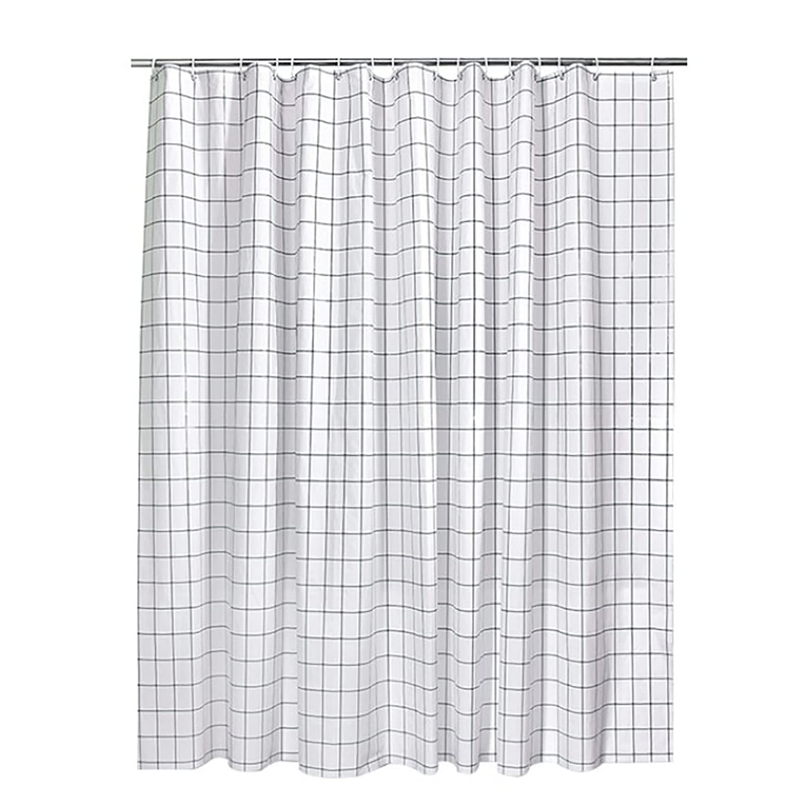 Rideau de douche imperméable haut de gamme 180 x 200 cm lavable avec finitions lestées