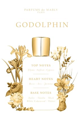 PARFUMS de MARLY - Godolphin - 2.5 Fl Oz - Eau De Parfum For Men - Top notesThyme, Saffron, Cypress - Heart notes Roses, Iris, Jasmine - Base notes Amber, Vanilla, Vetiver, Cedarwood, Musk - 75ml