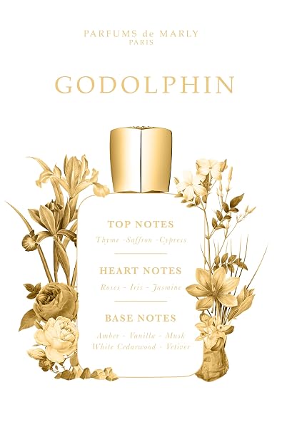 PARFUMS de MARLY - Godolphin - 2.5 Fl Oz - Eau De Parfum For Men - Top notesThyme, Saffron, Cypress - Heart notes Roses, Iris, Jasmine - Base notes Amber, Vanilla, Vetiver, Cedarwood, Musk - 75ml